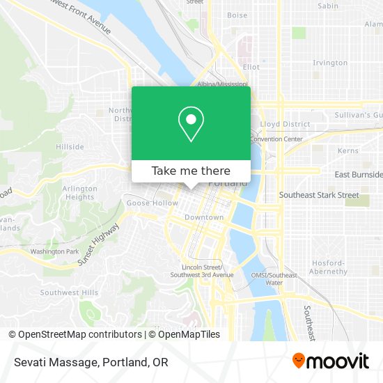 Sevati Massage map