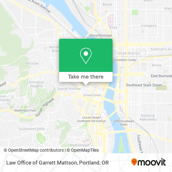 Mapa de Law Office of Garrett Mattson