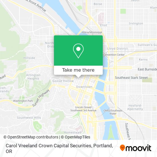 Carol Vreeland Crown Capital Securities map