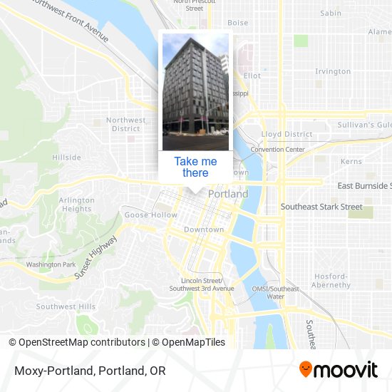 Moxy-Portland map