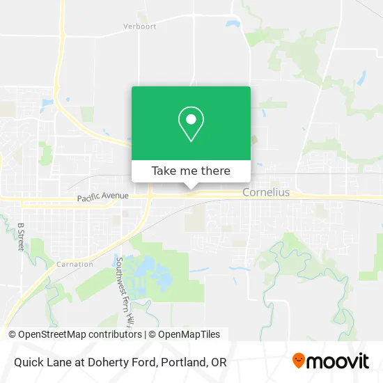 Quick Lane at Doherty Ford map