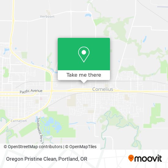 Oregon Pristine Clean map