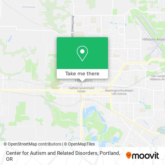 Center for Autism and Related Disorders map