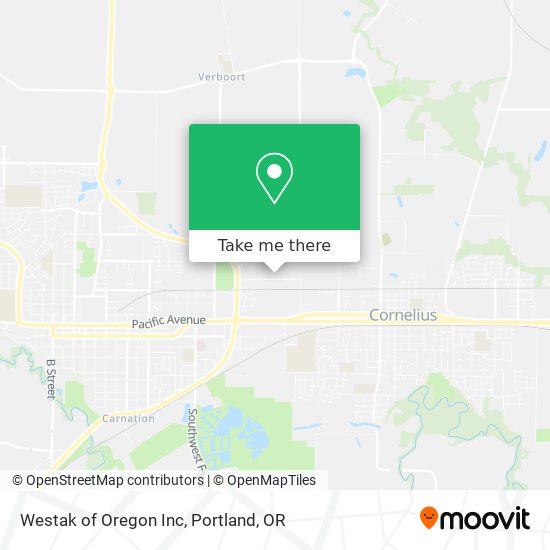 Mapa de Westak of Oregon Inc