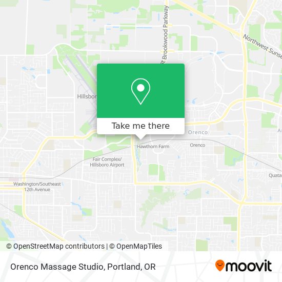 Orenco Massage Studio map