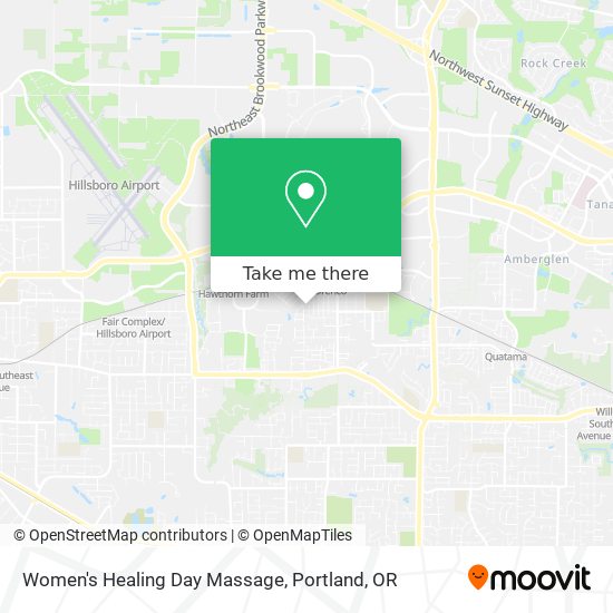 Women's Healing Day Massage map