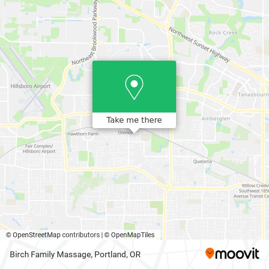 Birch Family Massage map