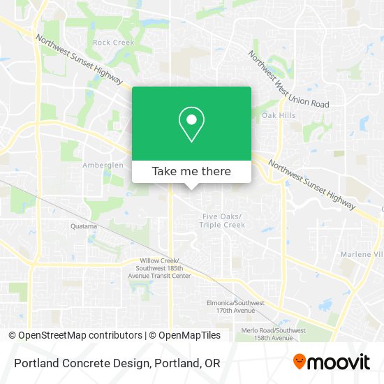 Portland Concrete Design map