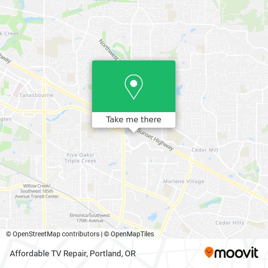 Mapa de Affordable TV Repair