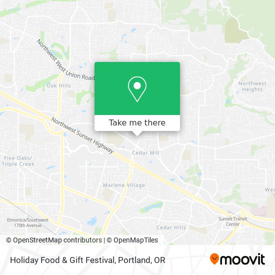 Mapa de Holiday Food & Gift Festival