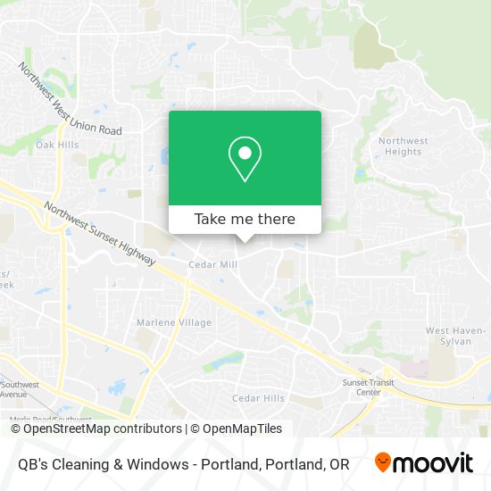 QB's Cleaning & Windows - Portland map