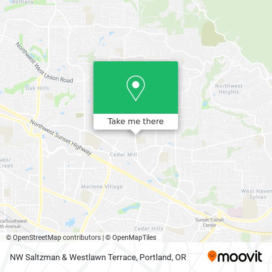 Mapa de NW Saltzman & Westlawn Terrace