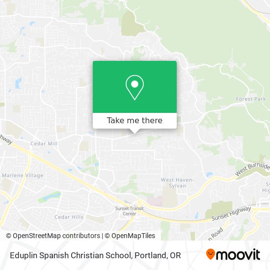 Mapa de Eduplin Spanish Christian School