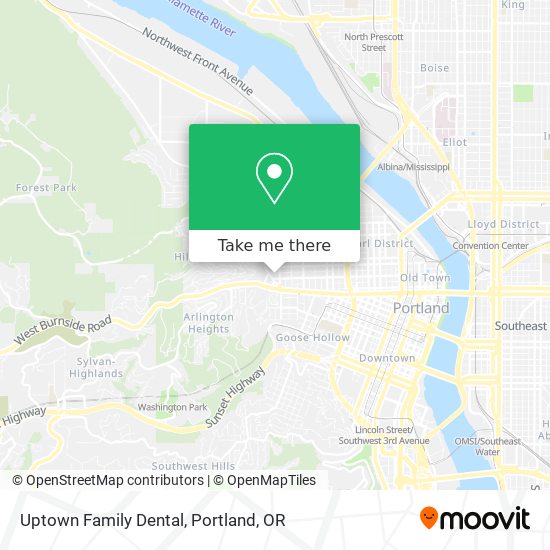 Mapa de Uptown Family Dental