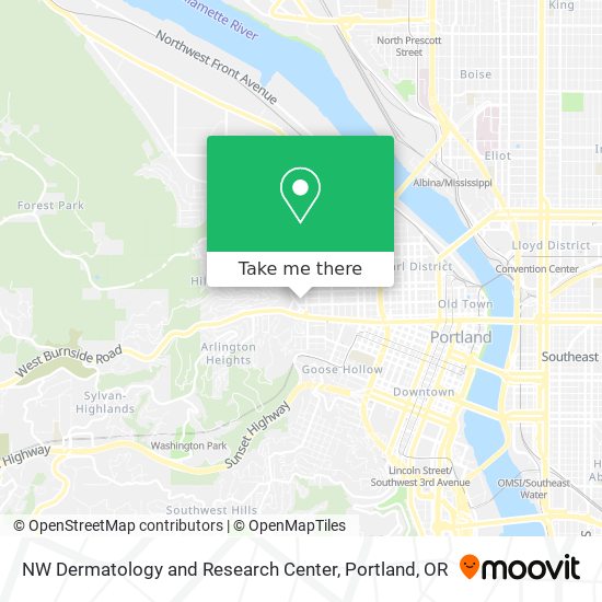 Mapa de NW Dermatology and Research Center