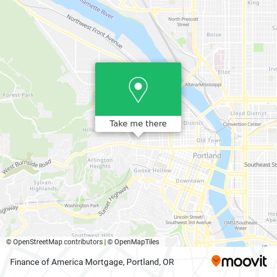Mapa de Finance of America Mortgage