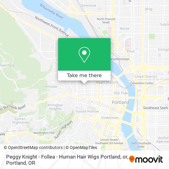 Mapa de Peggy Knight - Follea - Human Hair Wigs Portland, or