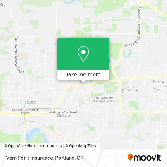 Vern Fonk Insurance map