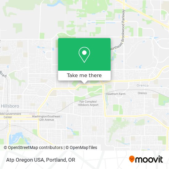 Atp Oregon USA map