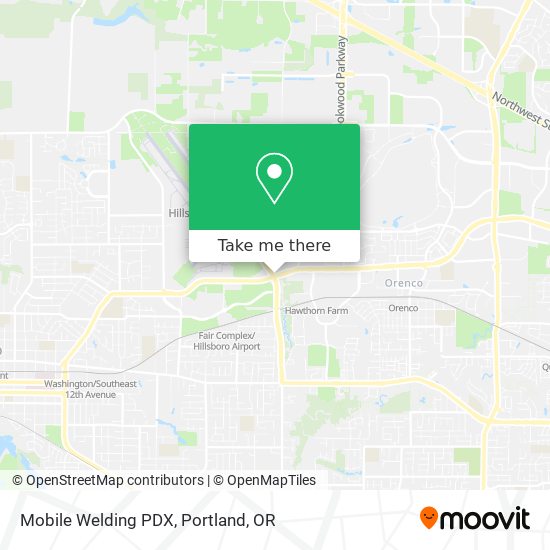 Mapa de Mobile Welding PDX