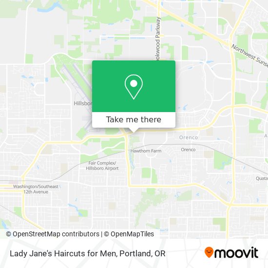 Lady Jane's Haircuts for Men map
