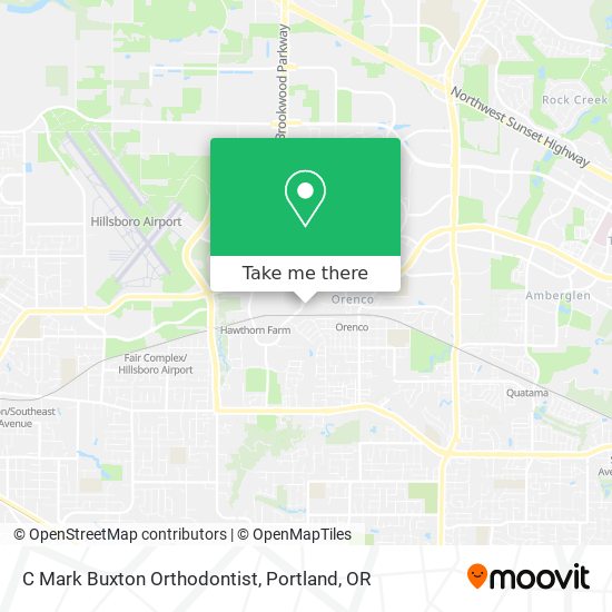 C Mark Buxton Orthodontist map