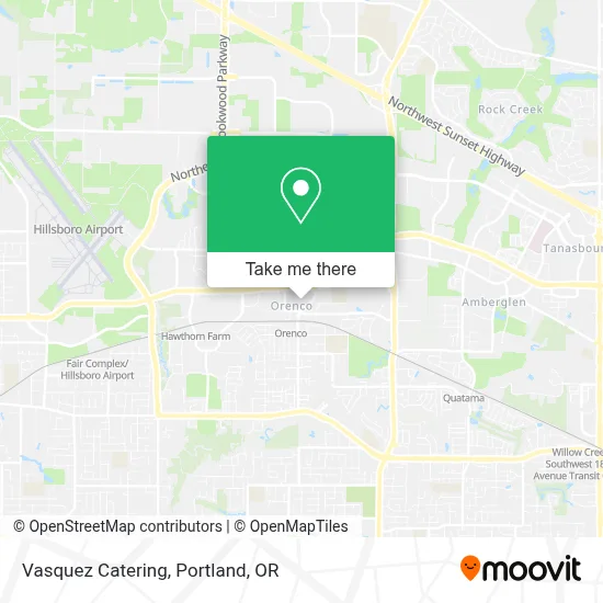 Vasquez Catering map