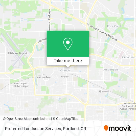 Preferred Landscape Services map