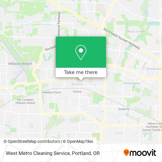 West Metro Cleaning Service map