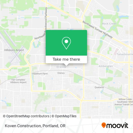 Koven Construction map