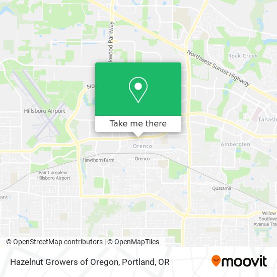 Hazelnut Growers of Oregon map