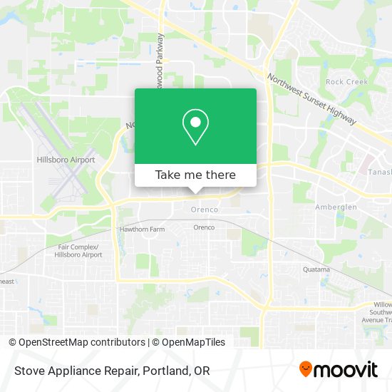 Stove Appliance Repair map