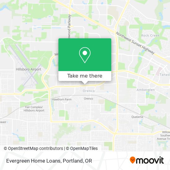 Evergreen Home Loans map