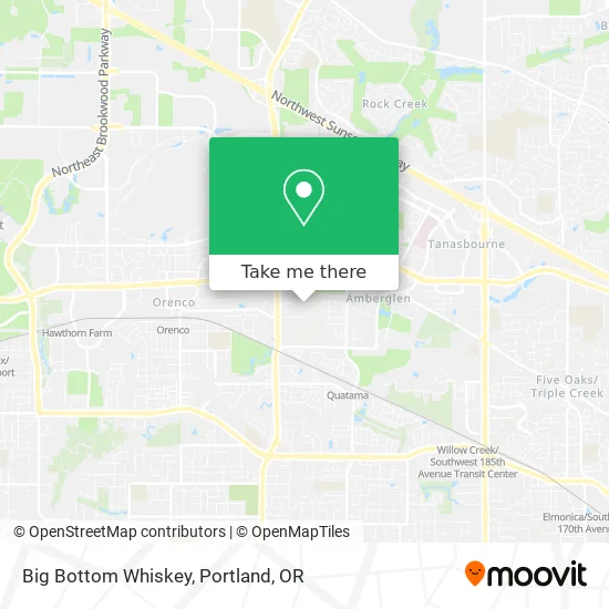 Big Bottom Whiskey map