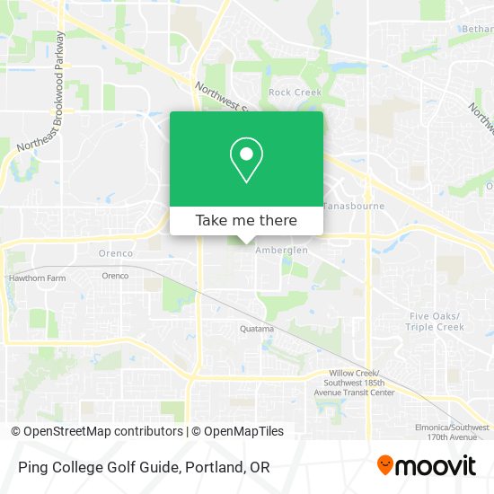 Ping College Golf Guide map