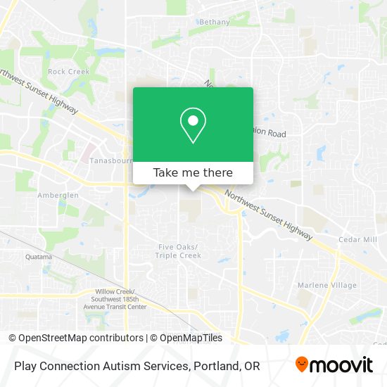 Play Connection Autism Services map