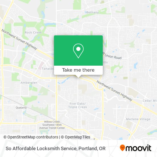 So Affordable Locksmith Service map