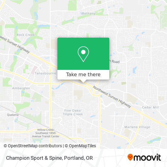 Mapa de Champion Sport & Spine