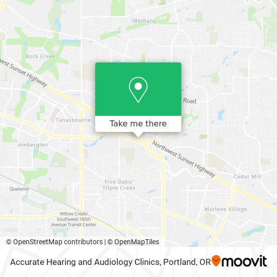 Accurate Hearing and Audiology Clinics map
