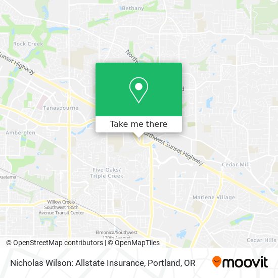 Nicholas Wilson: Allstate Insurance map