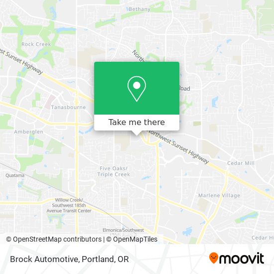Brock Automotive map