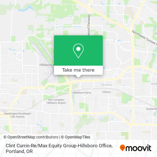 Mapa de Clint Currin-Re / Max Equity Group-Hillsboro Office
