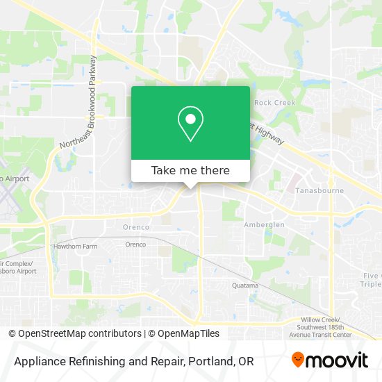 Appliance Refinishing and Repair map