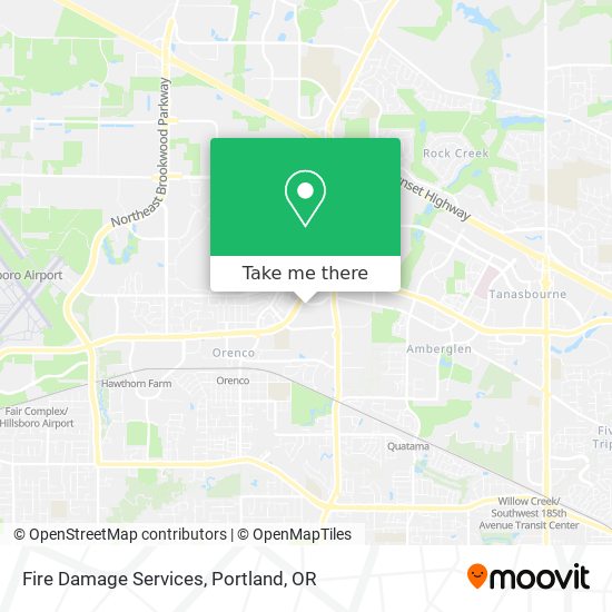 Fire Damage Services map