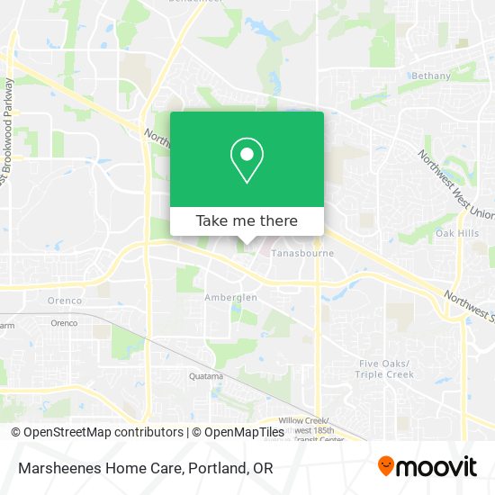 Marsheenes Home Care map
