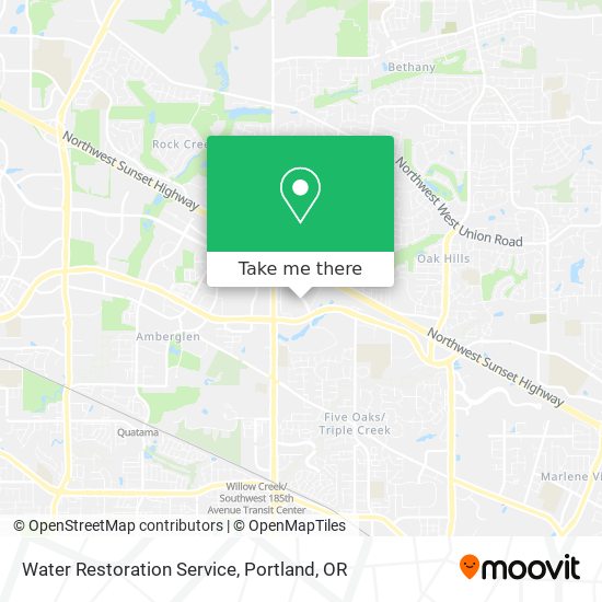 Water Restoration Service map