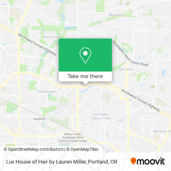 Lux House of Hair by Lauren Miller map