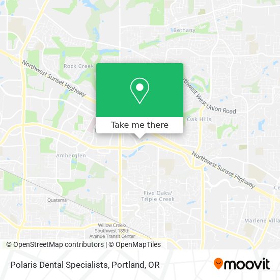 Polaris Dental Specialists map