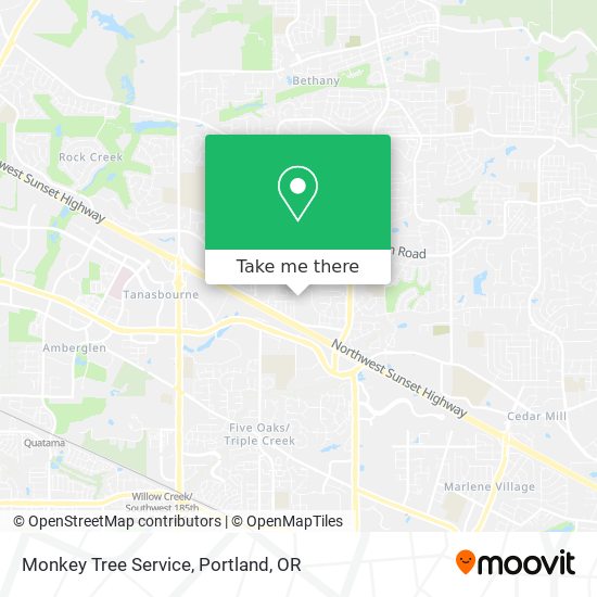 Monkey Tree Service map