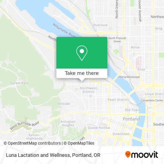 Luna Lactation and Wellness map